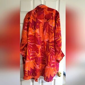 Bold Leaf Pattern Shirt